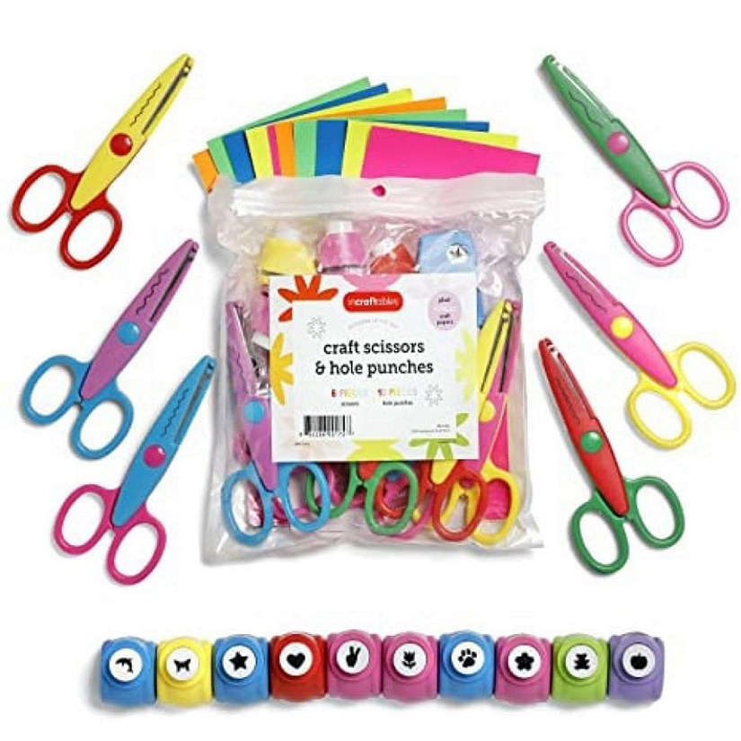 1 Piece Cartoons Mini Scissors Plastic Kindergarten Manual Round