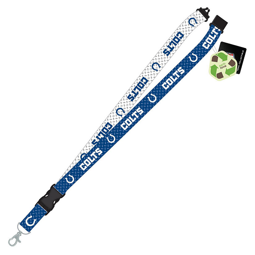 Indianapolis Colts RPET Sustainable Material Lanyard Image