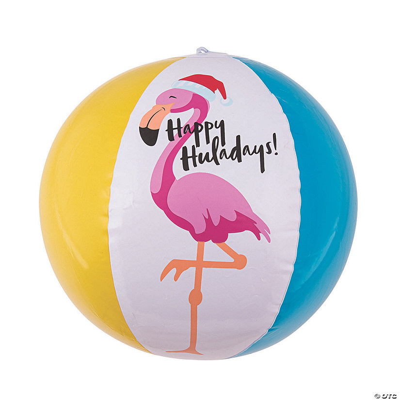 Inflatable 11” Luau Christmas Medium Beach Balls Oriental Trading