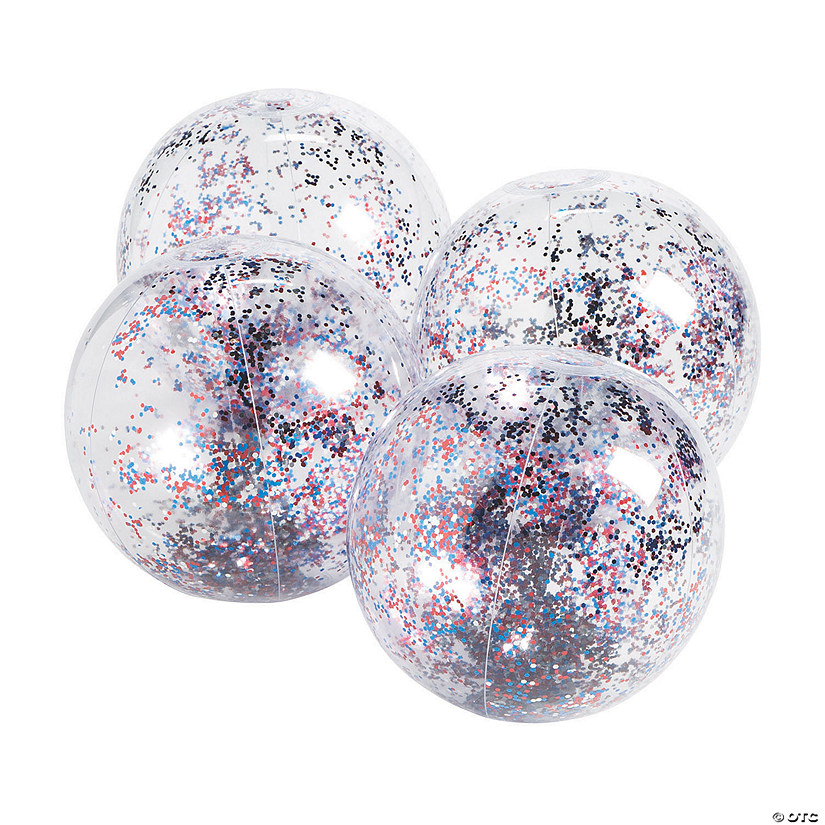 glitter filled beach ball