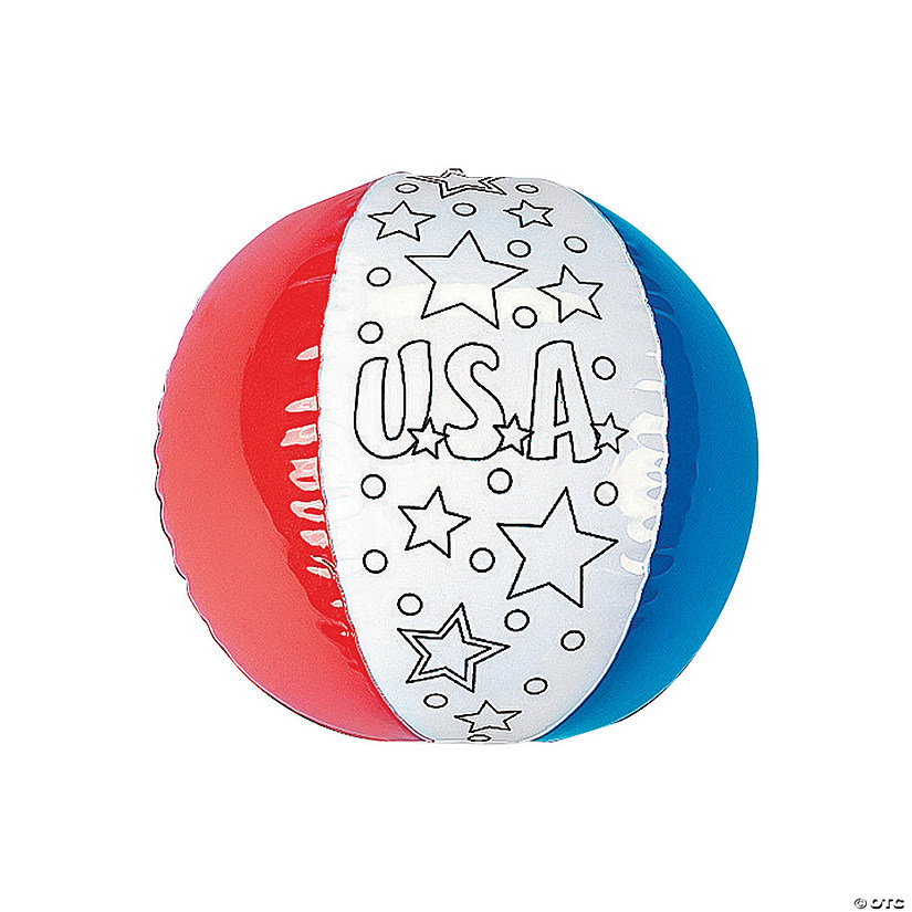 patriotic beach balls