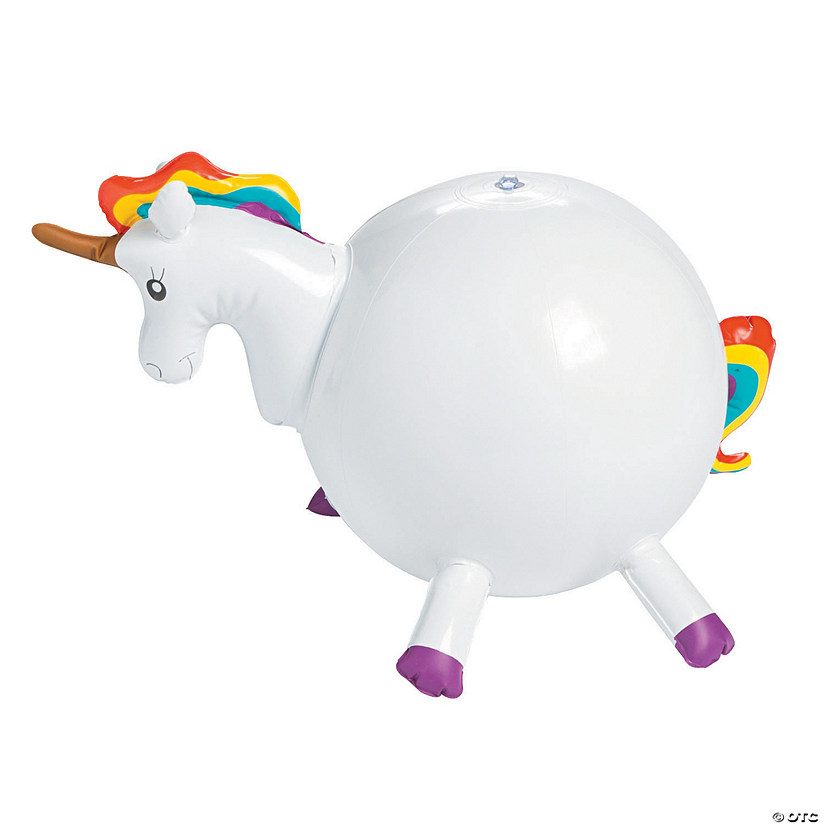 Inflatable 12" Unicorn Large Beach Balls Discontinued
