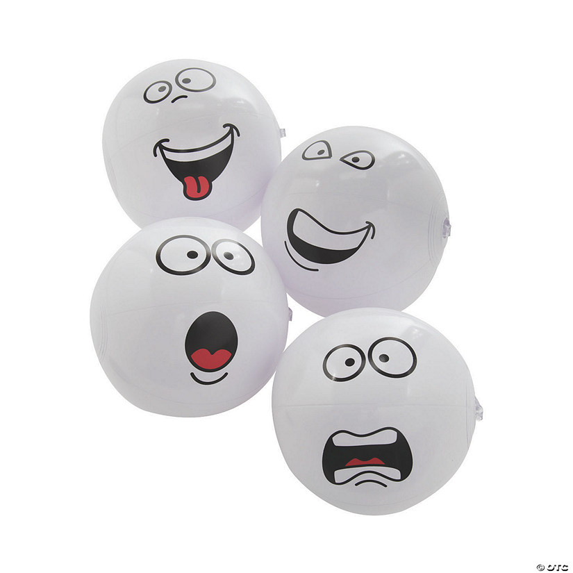 Inflatable 5" Crazy Face Mini Snowballs Image
