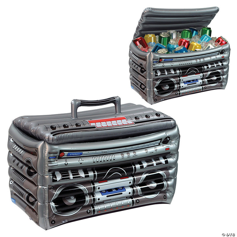 Inflatable Awesome 80s Boombox Cooler Oriental Trading