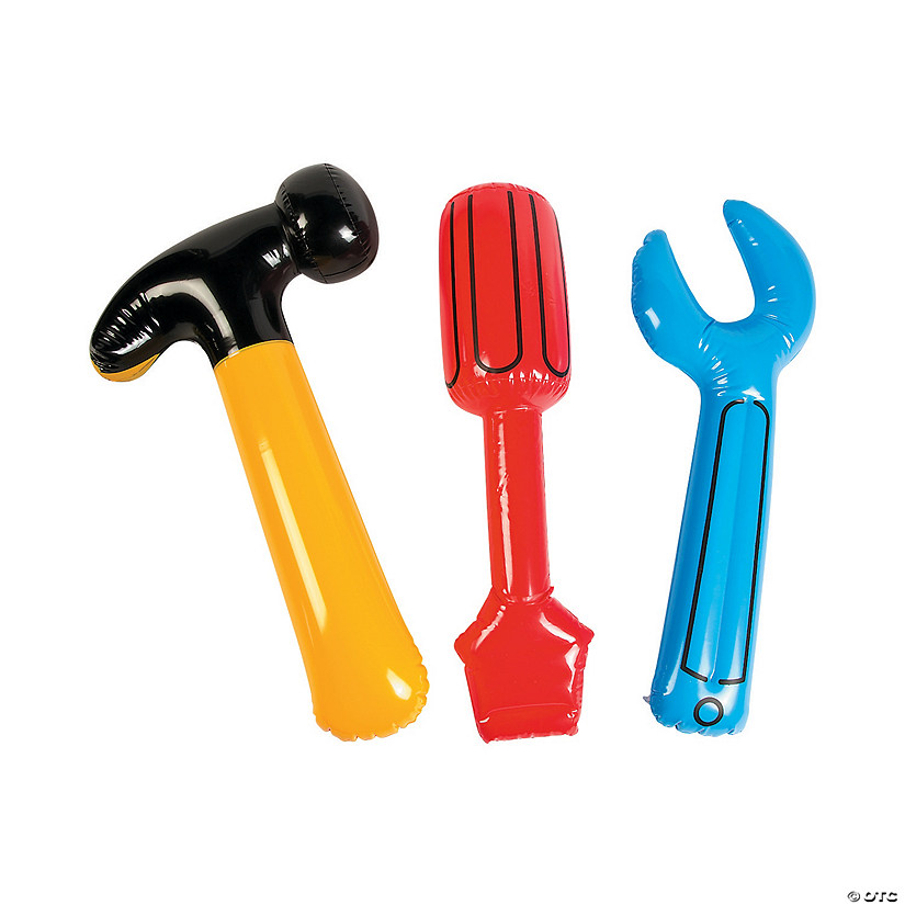 Inflatable Bright Toy Tools - 3 Pc. Image