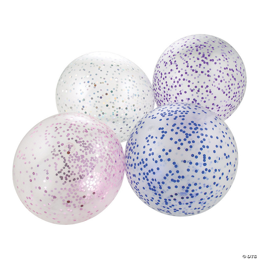 Inflatable Confetti Balloon Balls - 18 Pc. Image