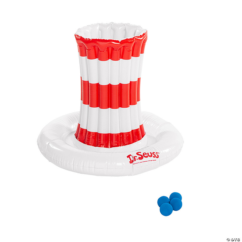 Inflatable Dr. Seuss&#8482; The Cat in the Hat&#8482; Hat Toss Game - 5 Pc. Image