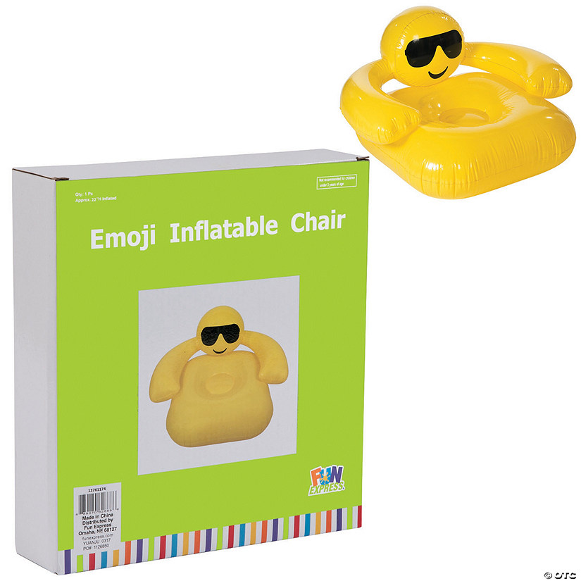Inflatable Emoji Chair Image