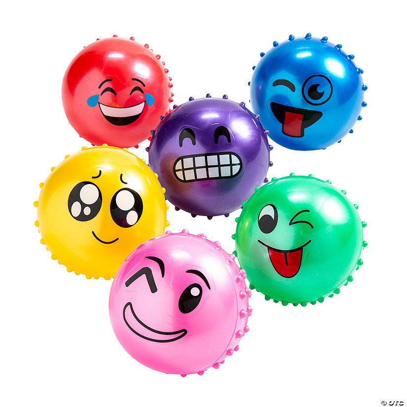 Inflatable Emoji Face Spike Balls Series 3 Image