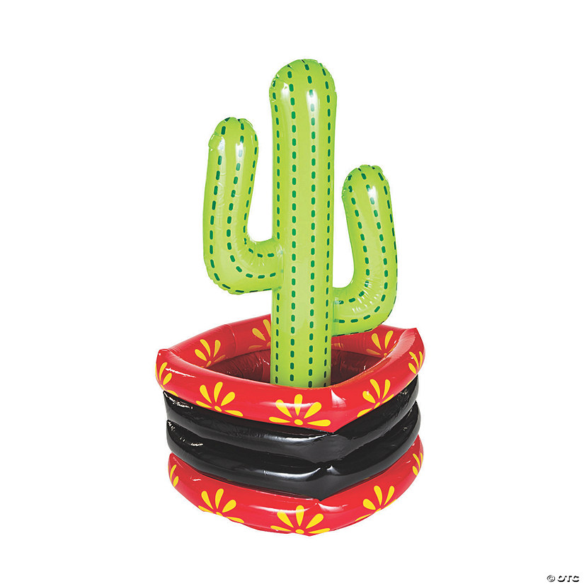 Inflatable Fiesta Cactus in Pool Cooler Image