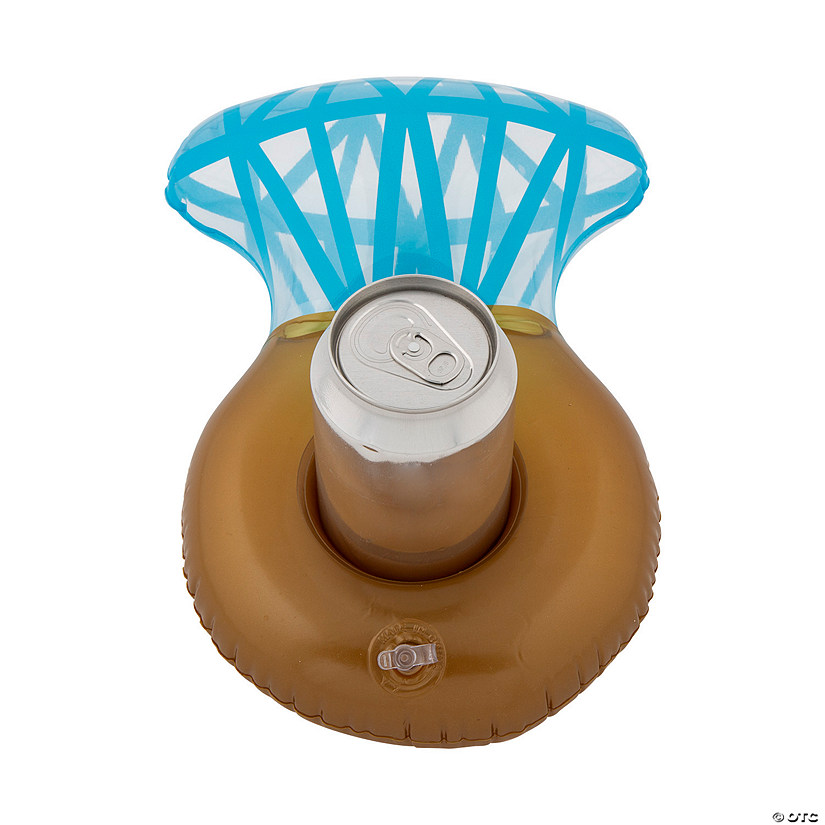 Inflatable Floating Diamond Ring Coasters &#8211; 12 Pc. Image