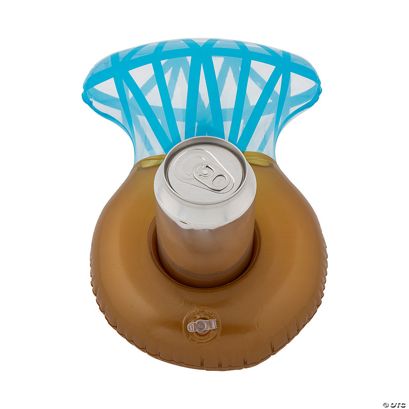 Inflatable Floating Diamond Ring Coasters &amp;#8211; 12 Pc. Image