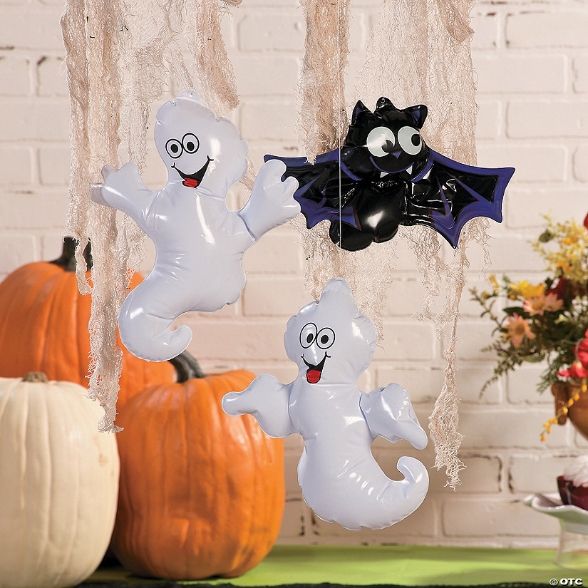 Inflatable Ghosts & Bats - 12 Pc. Image