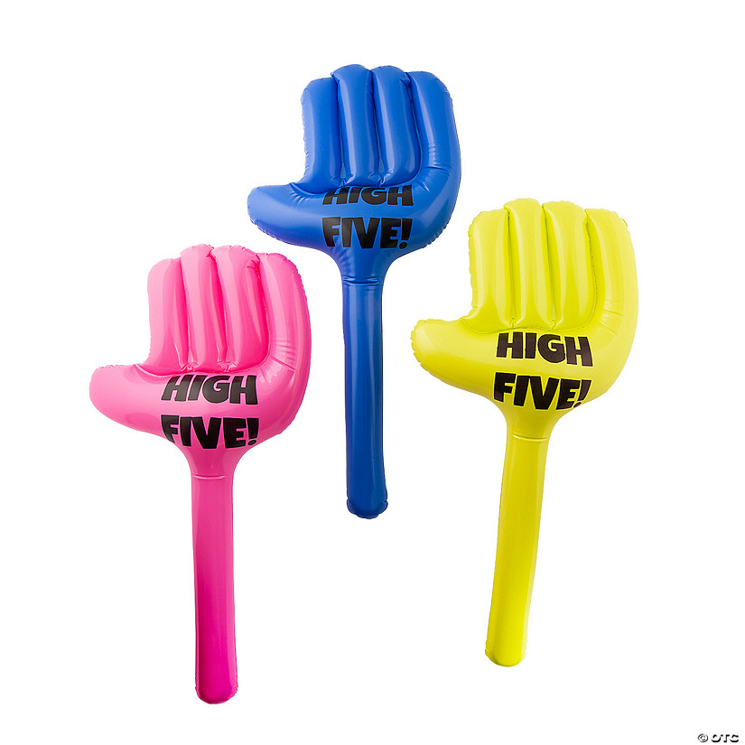 Inflatable Giant High Five No-Touch Hands - 12 Pc. Image