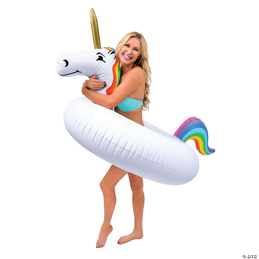 Inflatable GoFloats&#8482; Unicorn Tube Raft Image