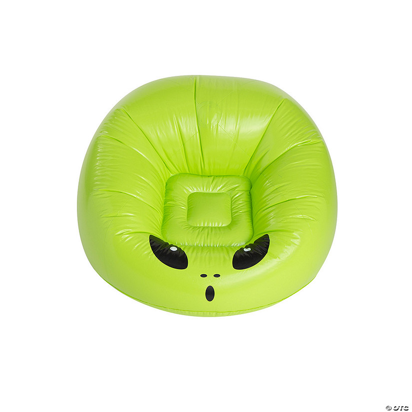 Inflatable Green Alien Chair Image