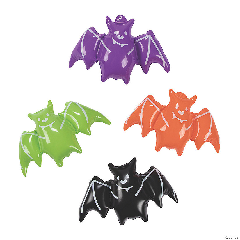 Inflatable Halloween Bats - 12 Pc. Image