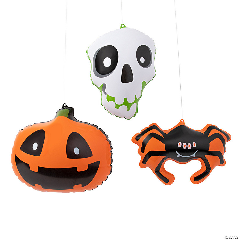 Inflatable Halloween Hanging Decorations - 12 Pc. Image