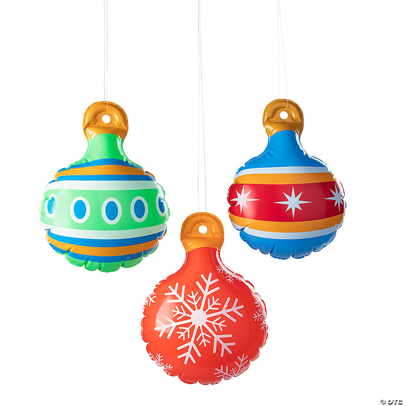 Inflatable Hanging Ornaments - 12 Pc. Image