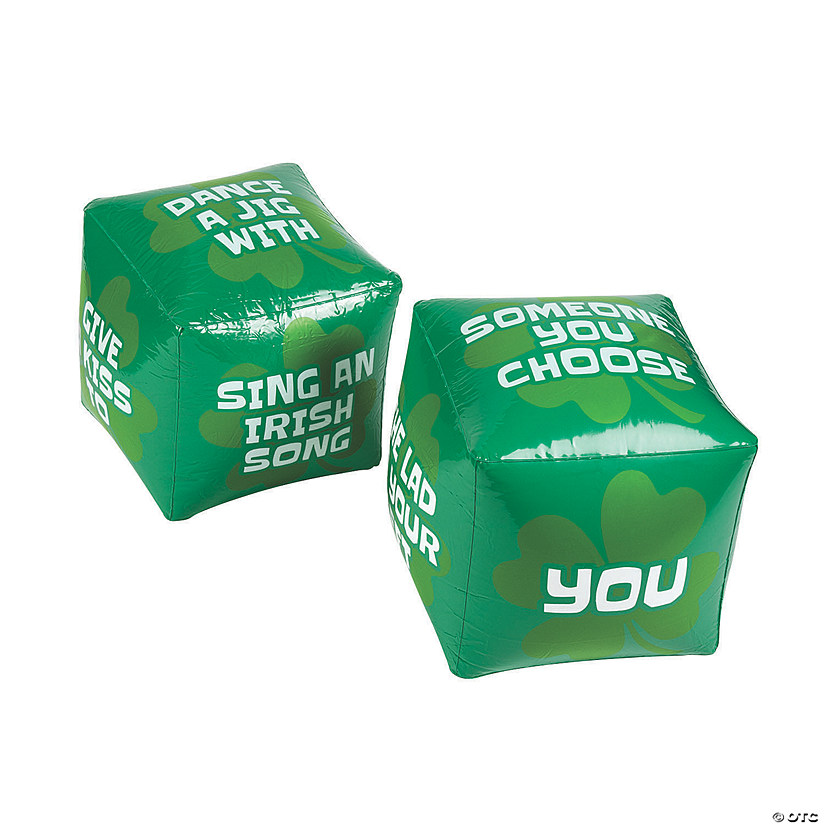 Inflatable Jumbo St. Patrick&amp;#8217;s Day Dice Set - 2 Pc. Image