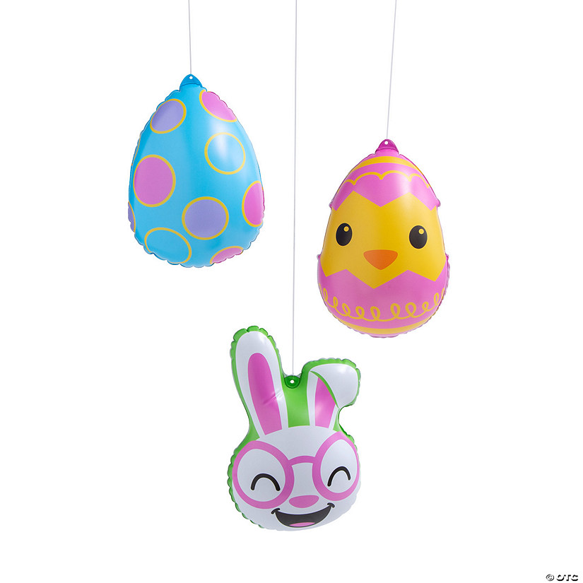 Inflatable Mini Easter Characters - 12 Pc. Image