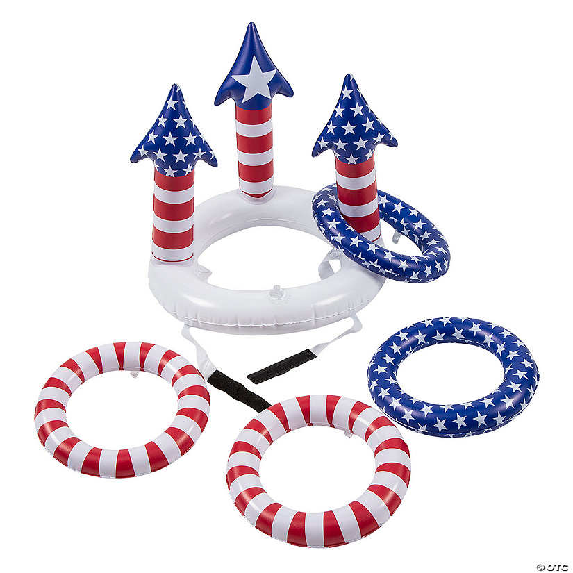 Inflatable Patriotic Ring Toss Game Image