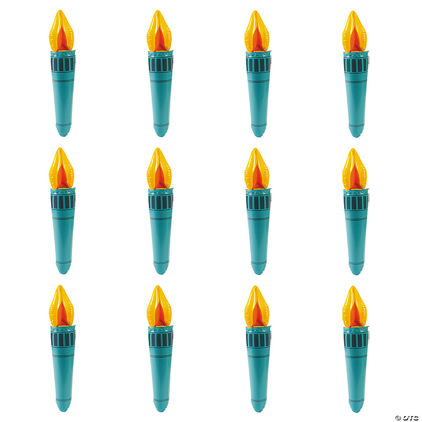 Inflatable Torches - 12 Pc. Image