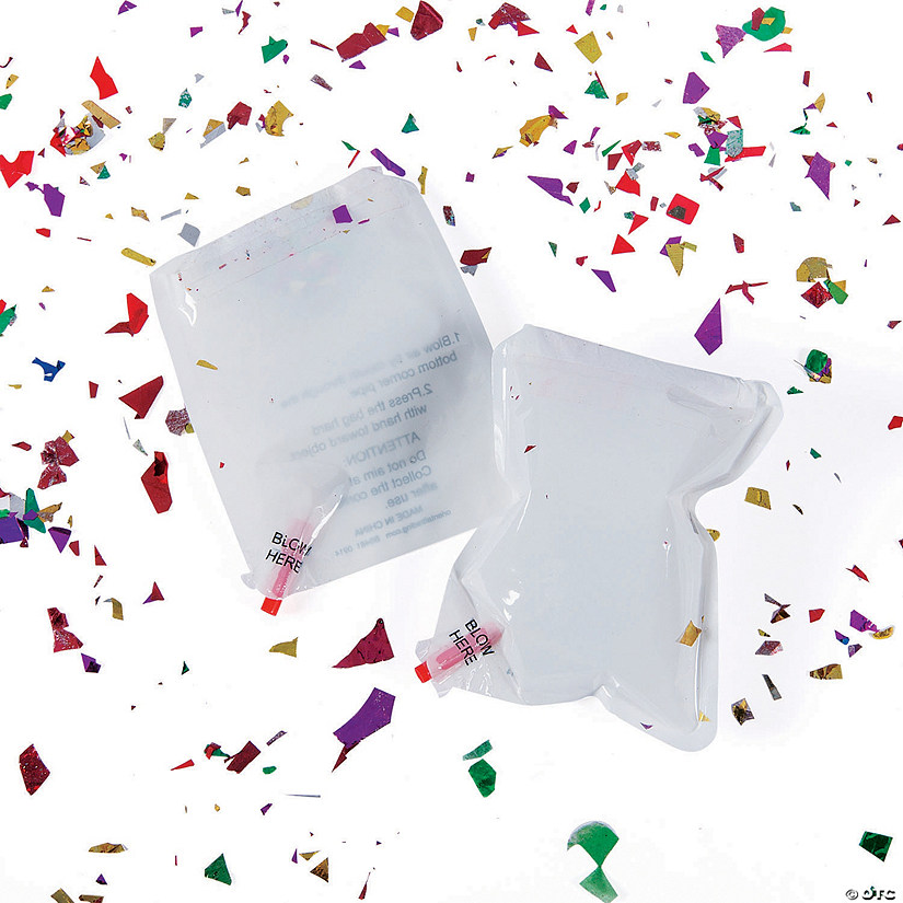 Inflatable White Confetti Bags Discontinued