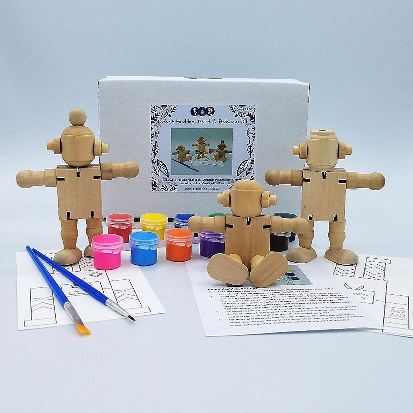 Ink and Trinket Kids DIY Robot Painting Kit Image