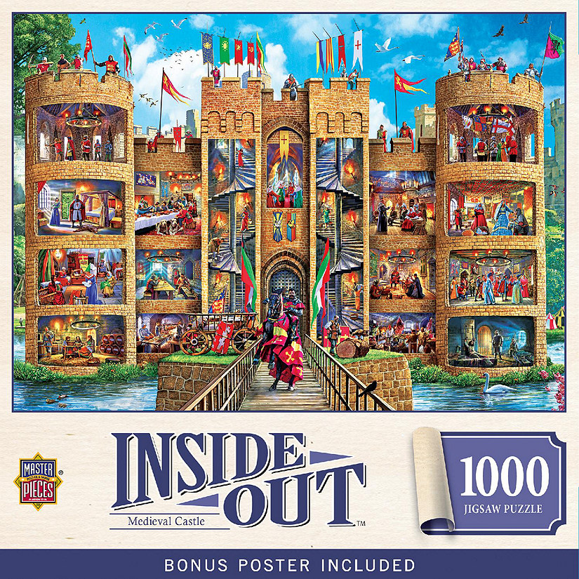 Inside Out - Medieval Castle 1000 Piece Jigsaw Puzzle Image