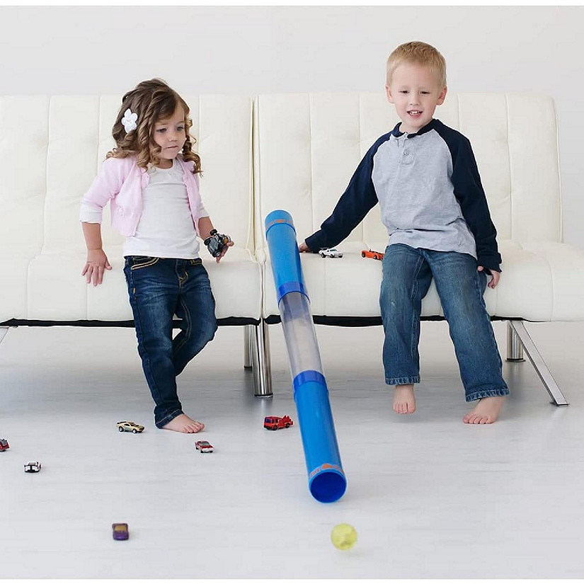 Inspiration Play -Tot Tube Playset - Toy Car and Ball Ramp Race Track Image