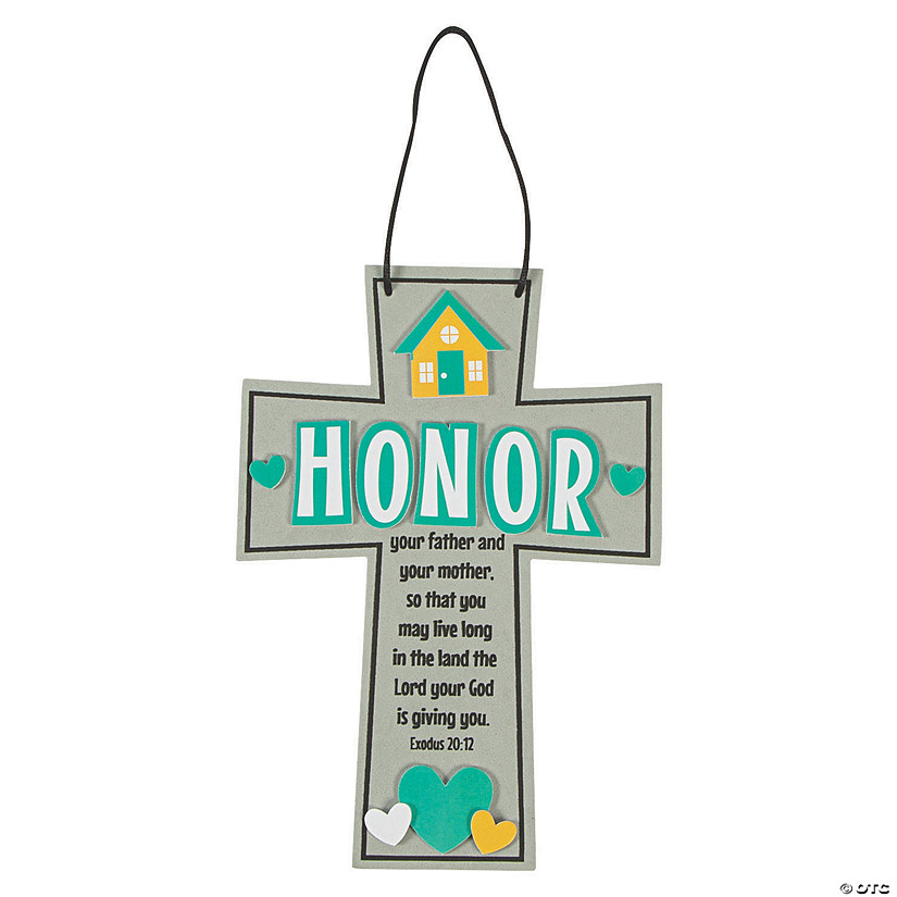 Inspirational Mother & Father Cross Craft Kit - Makes 12 Image