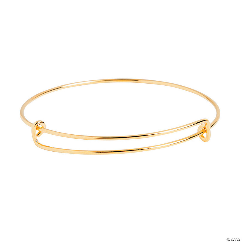 Inspiring Charms Expandable Goldtone Bangle Bracelets - 6 Pc. Image