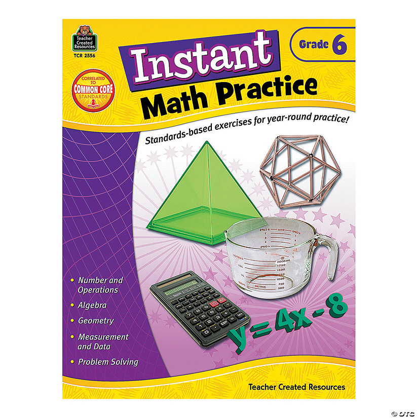 Instant Math Practice Grade 6 Image