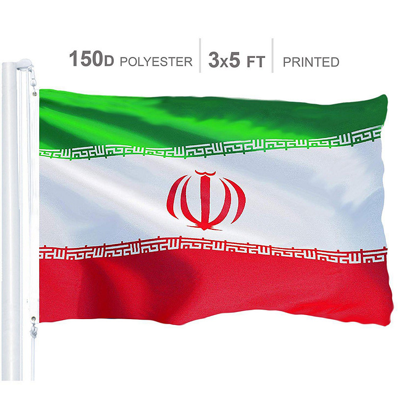 Iran Iranian Flag 150D Printed Polyester 3x5 Ft Image