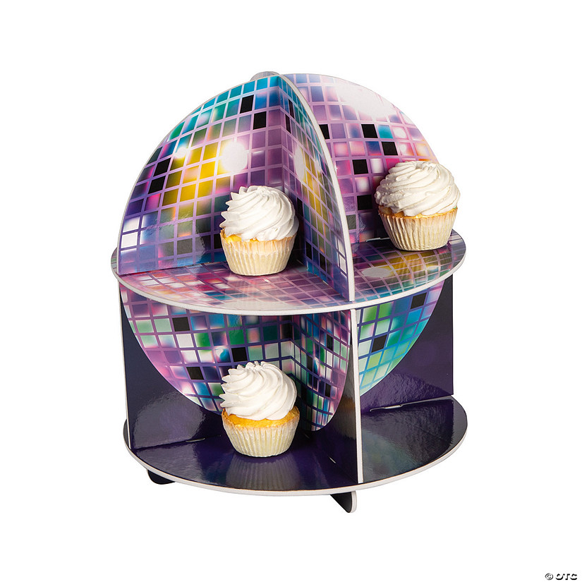 Iridescent Disco Ball Treat Stand Image