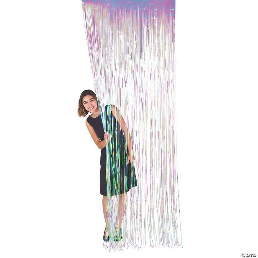 Iridescent Fringe Door Curtain Image