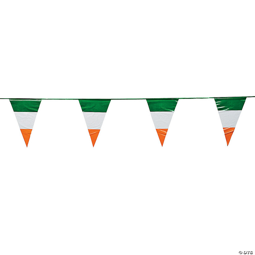 Irish Flag Plastic Pennant Banner Oriental Trading