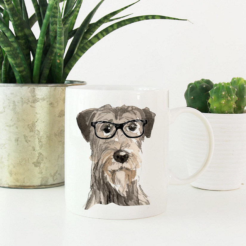 Irish Wolfhound Glasses Ceramic Mug Image