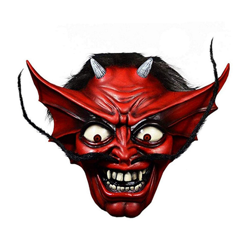 Iron Maiden Number of the Beast Devil Adult Latex Costume Mask Image