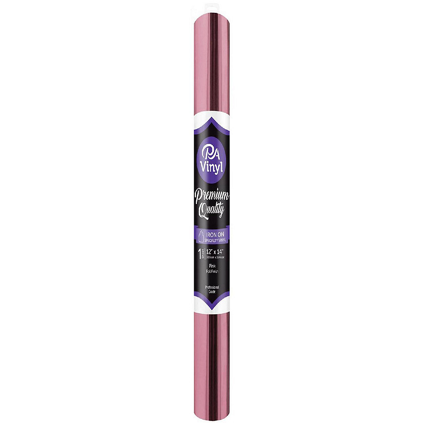 Iron On Vinyl 12x14 Roll Foil Pink Image