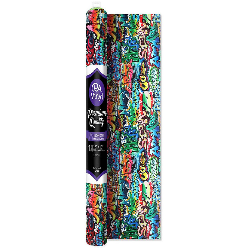 Iron On Vinyl 12x19 Roll Print Graffiti Image