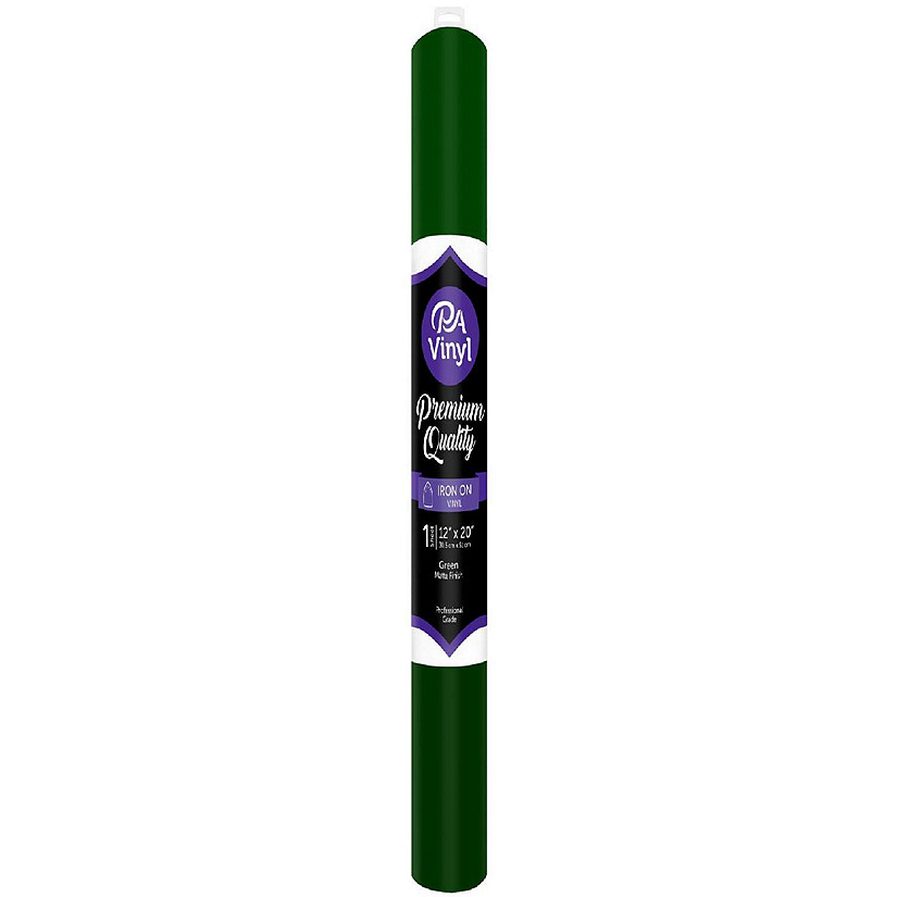 Iron On Vinyl 12x20 Roll Matte Green Image