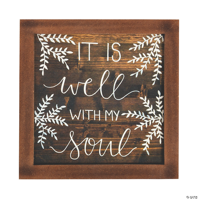 It Is Well with My Soul Wooden Sign Image