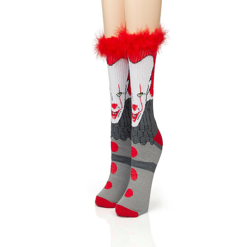 IT Pennywise Athletic Crew Socks - Tube Socks for Adults with 3D Print - 1 Pair Image