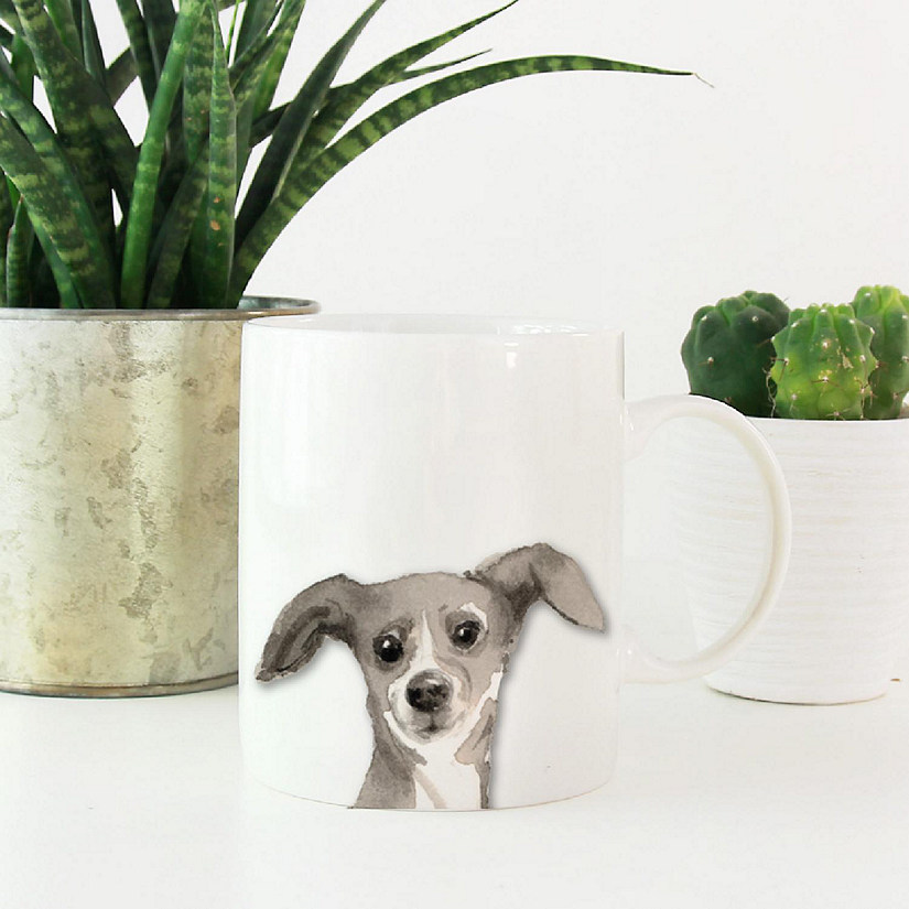 Italian Greyhound Up Close Ceramic Mug Image