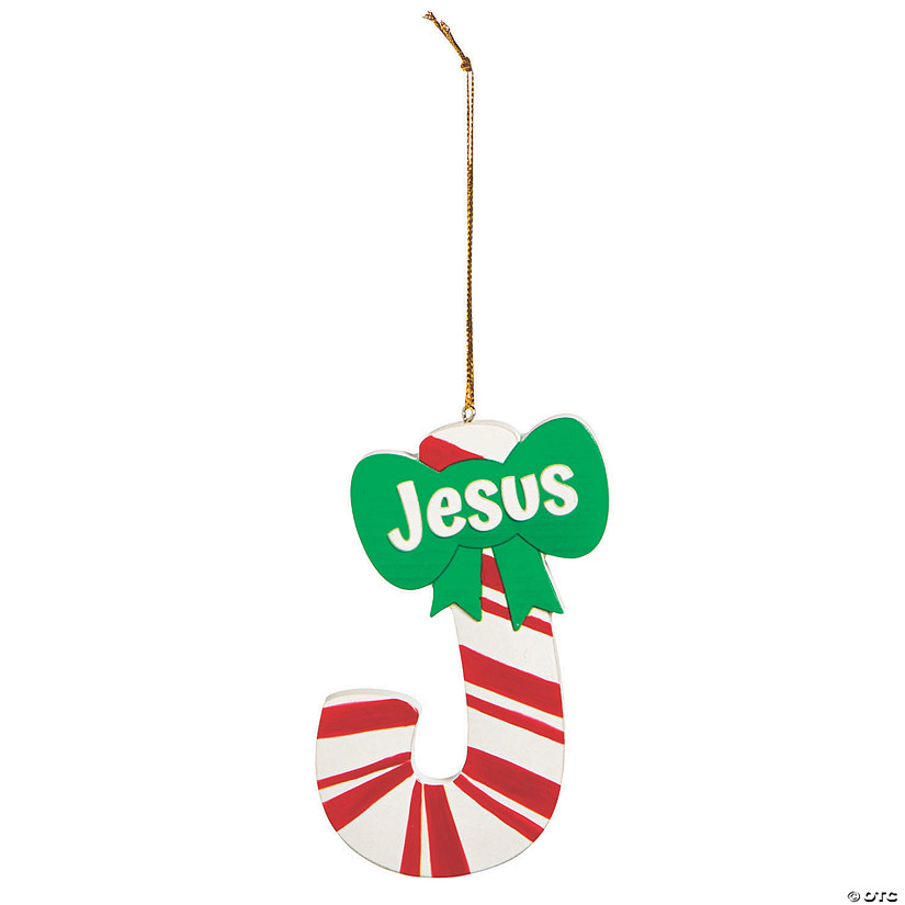 J is for Jesus Candy Cane Ornament | Oriental Trading