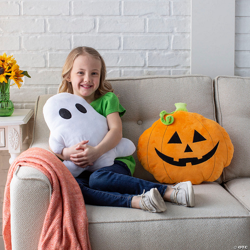 Jack-O'-Lantern Ghost-Shaped Halloween Pillows Pc