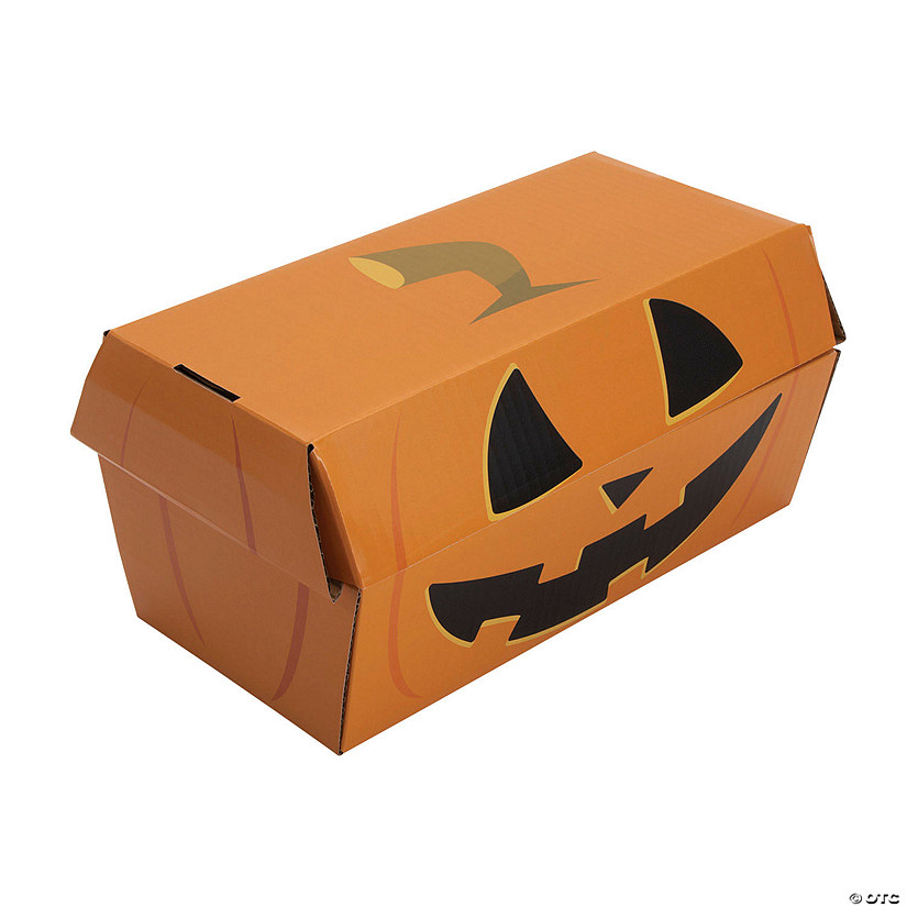Jack-O&#8217;-Lantern Treasure Chest Treat Box Image
