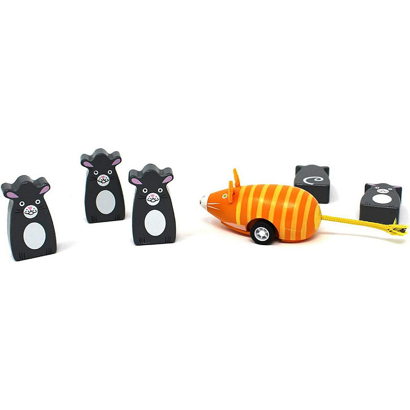 Jack Rabbit Creations, Inc. Bowling Toy Cat with Mice Image
